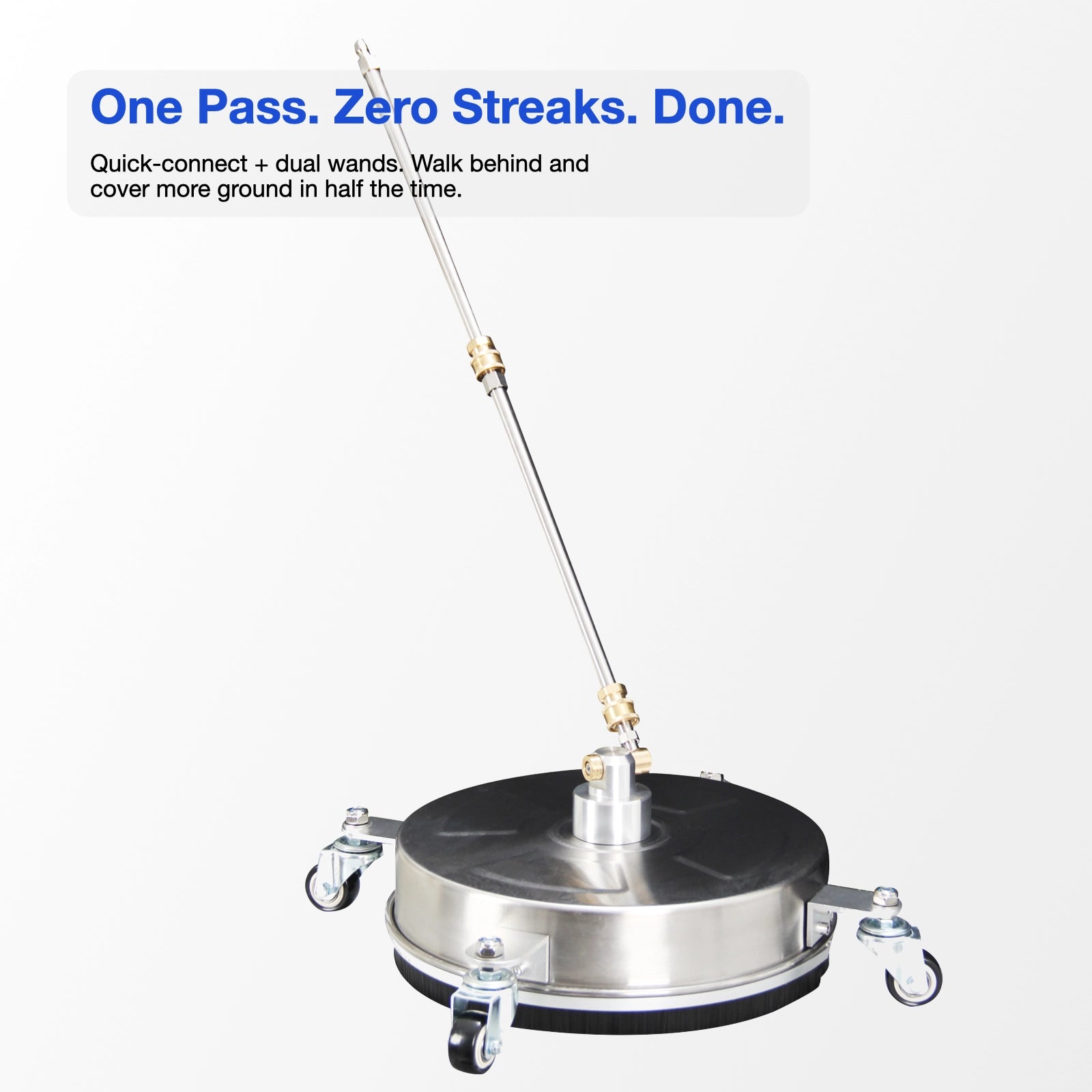 Neoclean 13” Stainless Steel Pressure Washer Surface Cleaner with Wheels (SC-13)