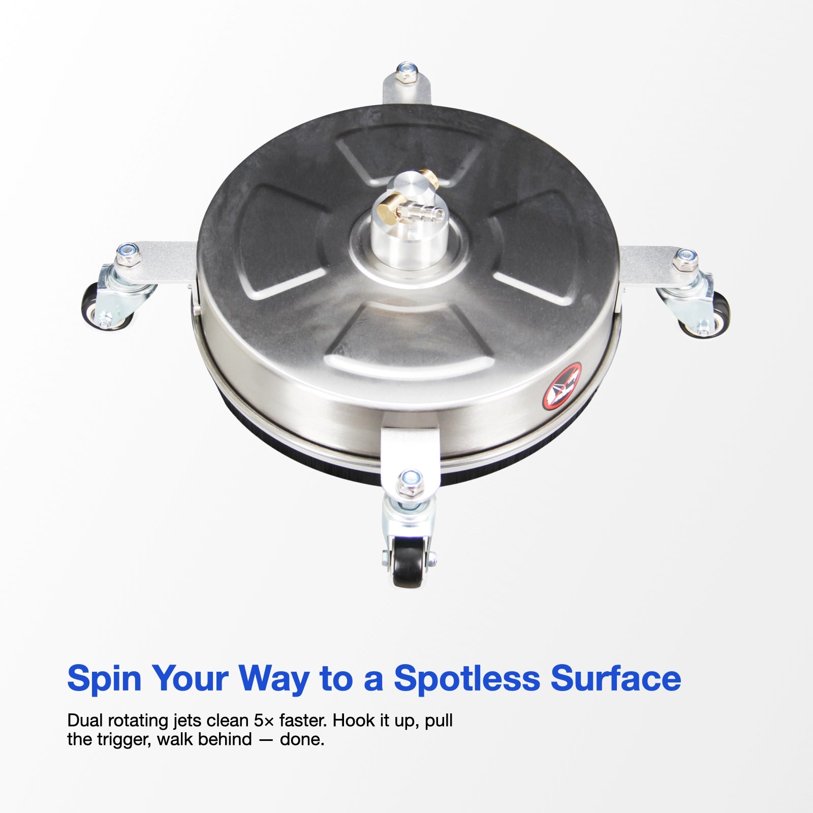 Neoclean 13” Stainless Steel Pressure Washer Surface Cleaner with Wheels (SC-13)