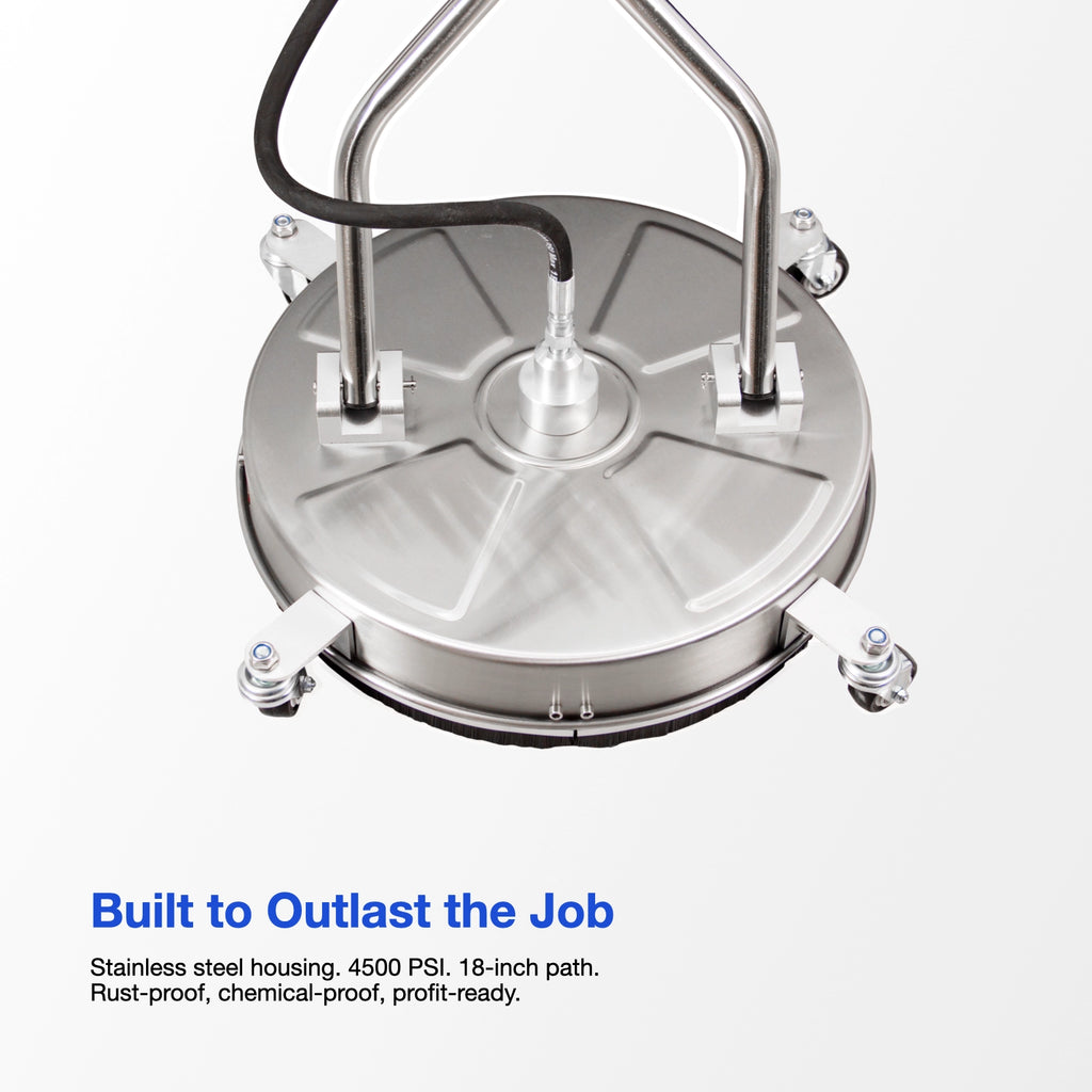 Neoclean 18” Stainless Steel Pressure Washer Surface Cleaner (SC-18)